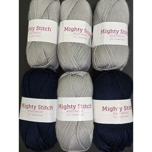 KNIT PICKS MIGHTY STITCH YARN 6 SKEINS